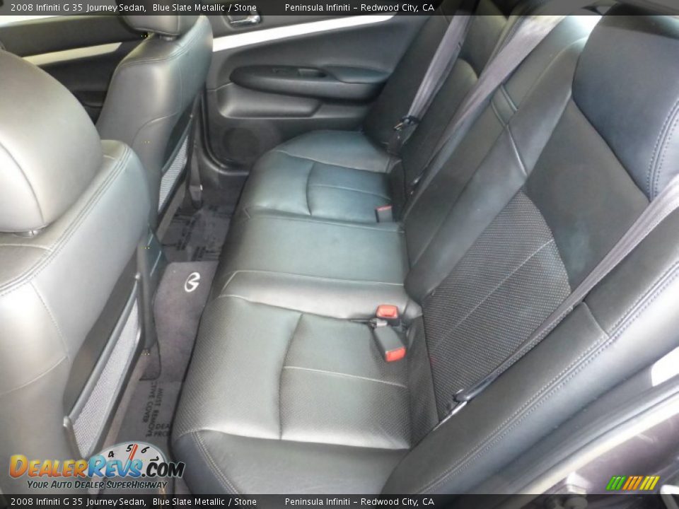 2008 Infiniti G 35 Journey Sedan Blue Slate Metallic / Stone Photo #15