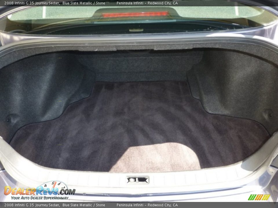2008 Infiniti G 35 Journey Sedan Blue Slate Metallic / Stone Photo #16