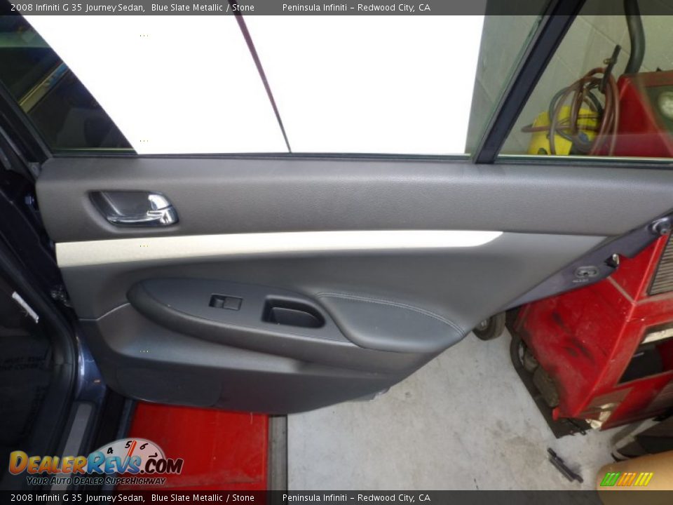 2008 Infiniti G 35 Journey Sedan Blue Slate Metallic / Stone Photo #17