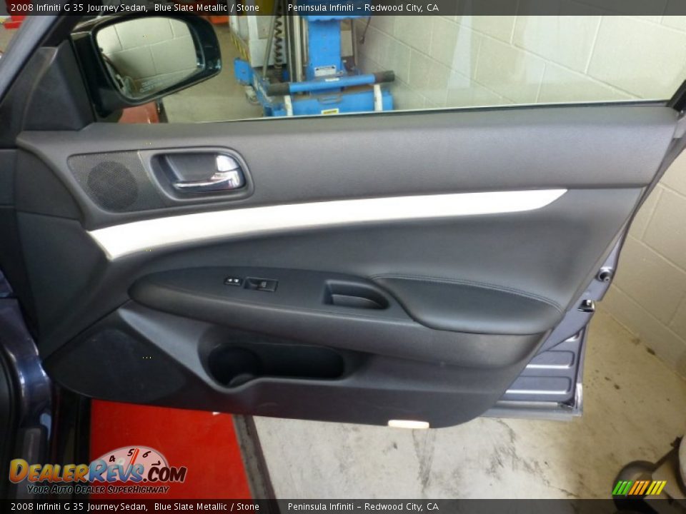 2008 Infiniti G 35 Journey Sedan Blue Slate Metallic / Stone Photo #19