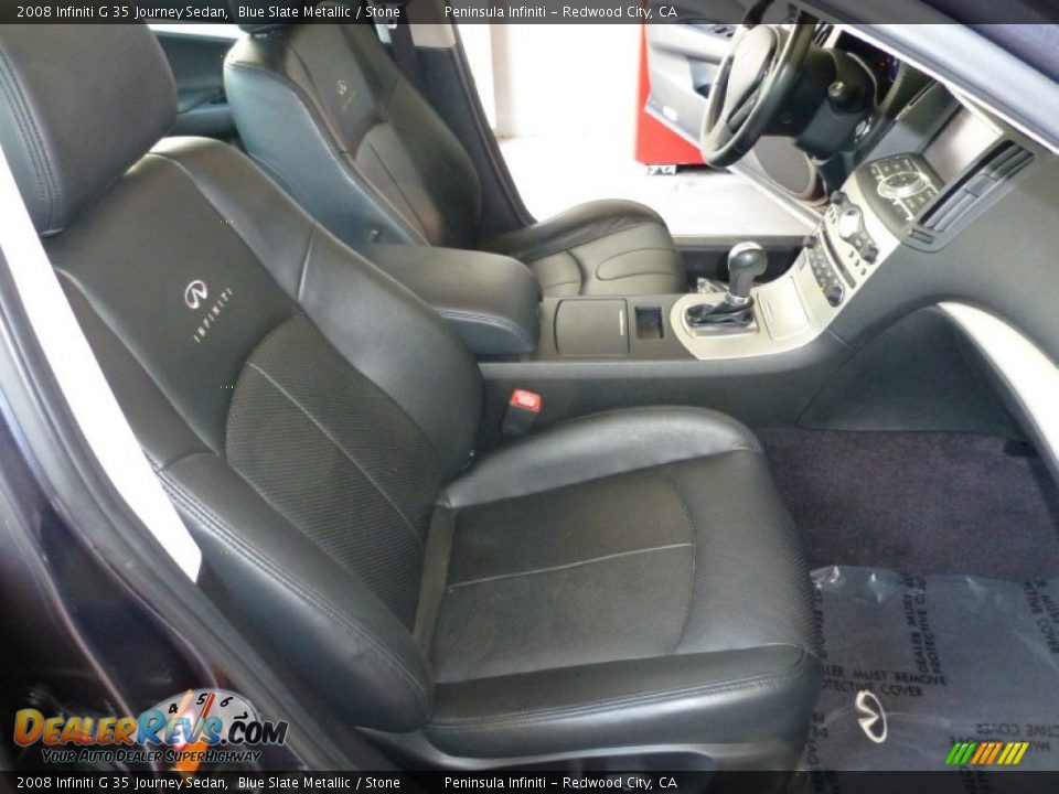 2008 Infiniti G 35 Journey Sedan Blue Slate Metallic / Stone Photo #20