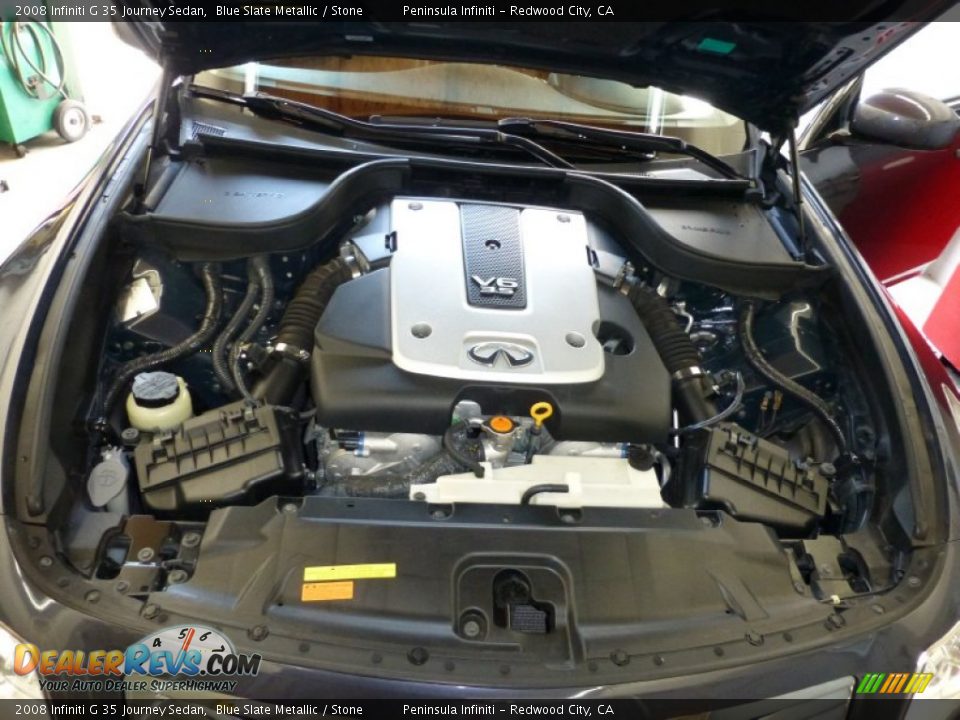 2008 Infiniti G 35 Journey Sedan Blue Slate Metallic / Stone Photo #21