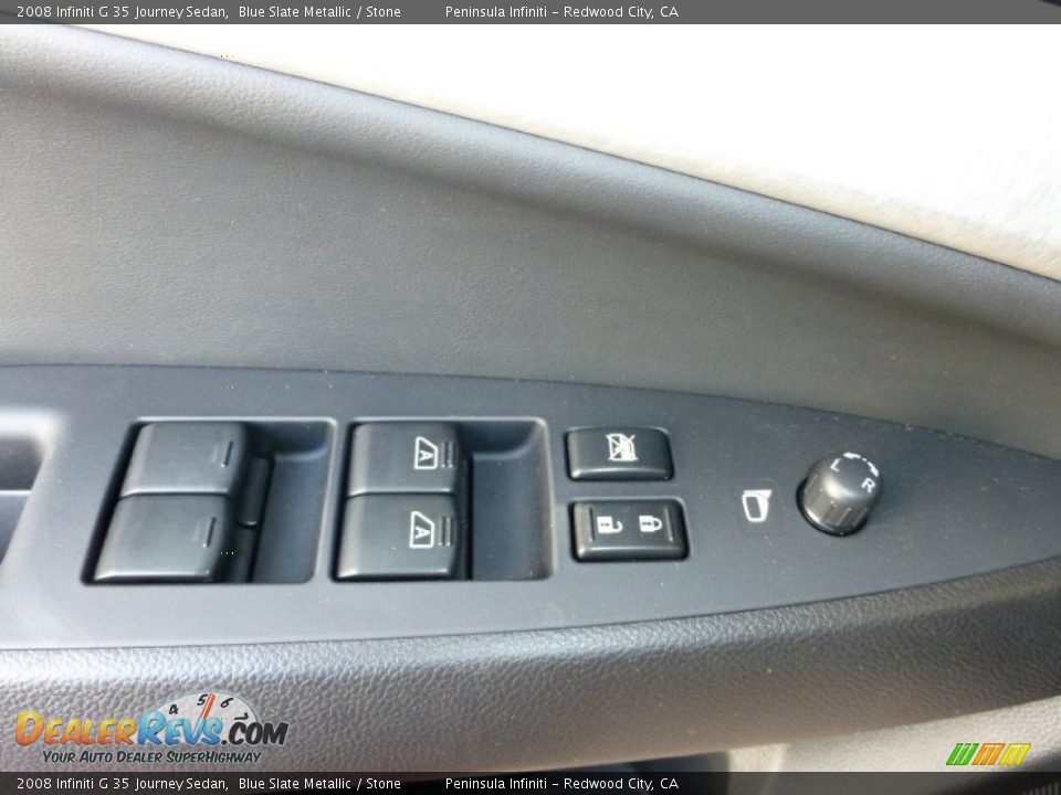 2008 Infiniti G 35 Journey Sedan Blue Slate Metallic / Stone Photo #22