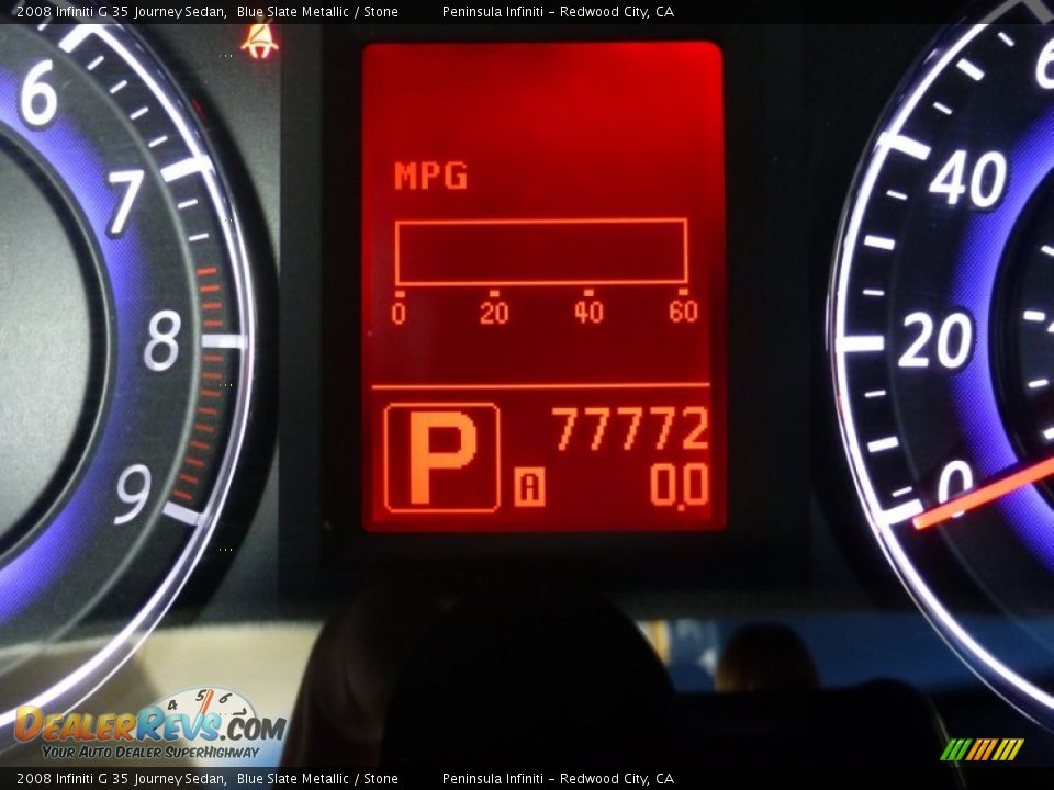 2008 Infiniti G 35 Journey Sedan Blue Slate Metallic / Stone Photo #23