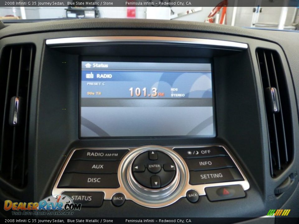 2008 Infiniti G 35 Journey Sedan Blue Slate Metallic / Stone Photo #24