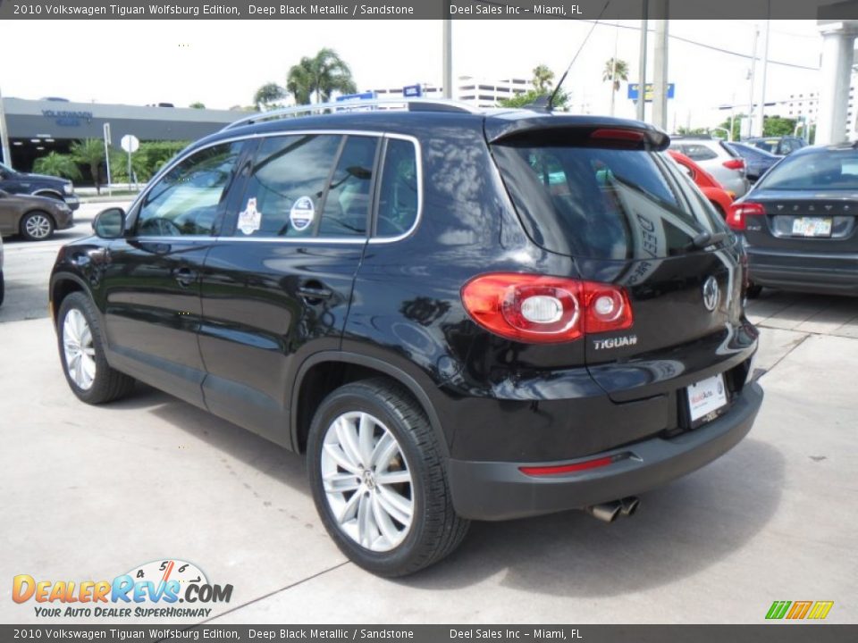 2010 Volkswagen Tiguan Wolfsburg Edition Deep Black Metallic / Sandstone Photo #3