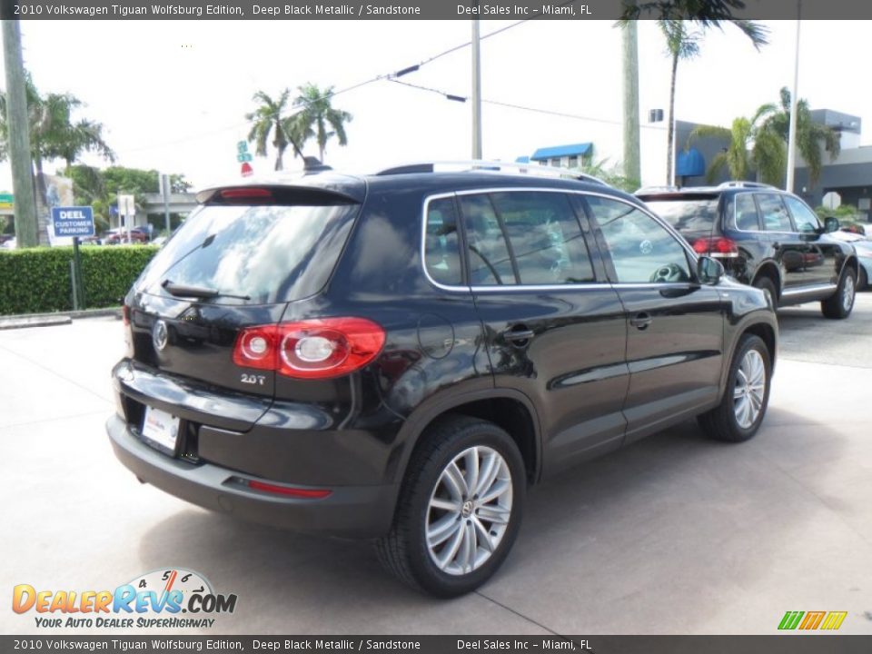 2010 Volkswagen Tiguan Wolfsburg Edition Deep Black Metallic / Sandstone Photo #5