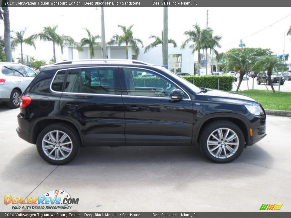 2010 Volkswagen Tiguan Wolfsburg Edition Deep Black Metallic / Sandstone Photo #6