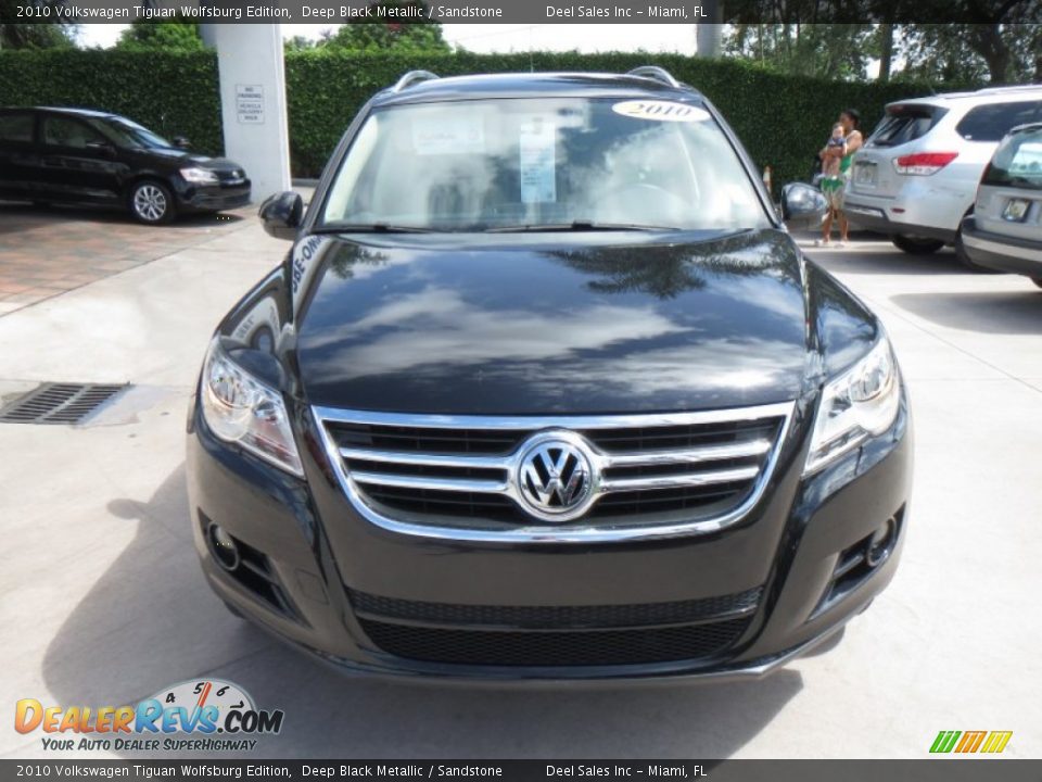 2010 Volkswagen Tiguan Wolfsburg Edition Deep Black Metallic / Sandstone Photo #8