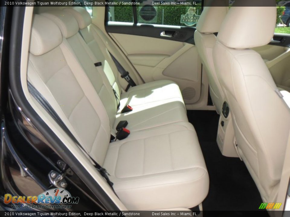 2010 Volkswagen Tiguan Wolfsburg Edition Deep Black Metallic / Sandstone Photo #11