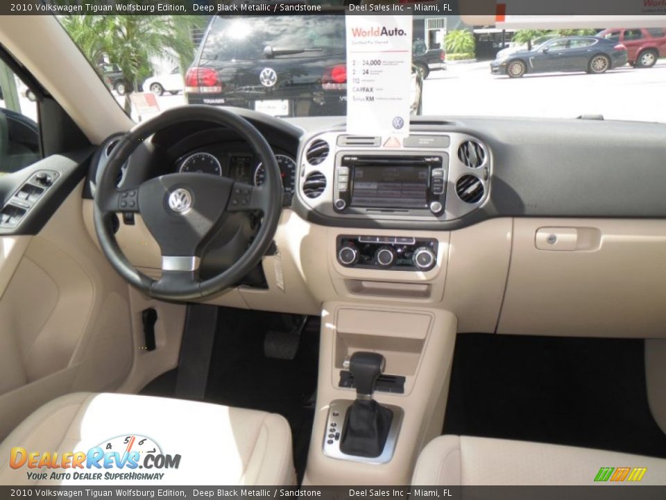 2010 Volkswagen Tiguan Wolfsburg Edition Deep Black Metallic / Sandstone Photo #12