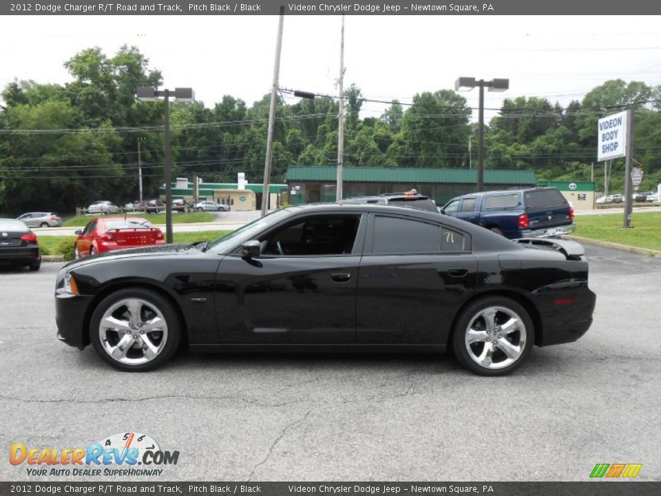 2012 Dodge Charger R/T Road and Track Pitch Black / Black Photo #4