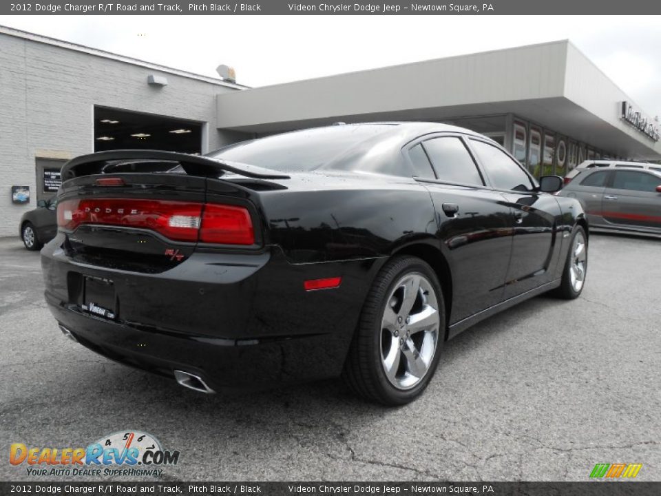 2012 Dodge Charger R/T Road and Track Pitch Black / Black Photo #7