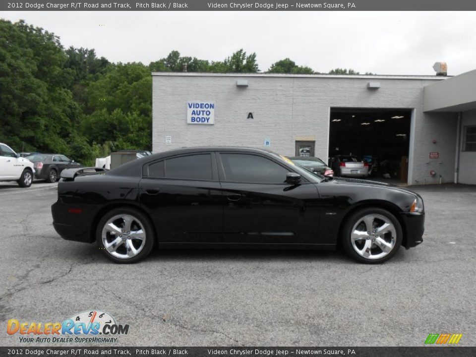 2012 Dodge Charger R/T Road and Track Pitch Black / Black Photo #8
