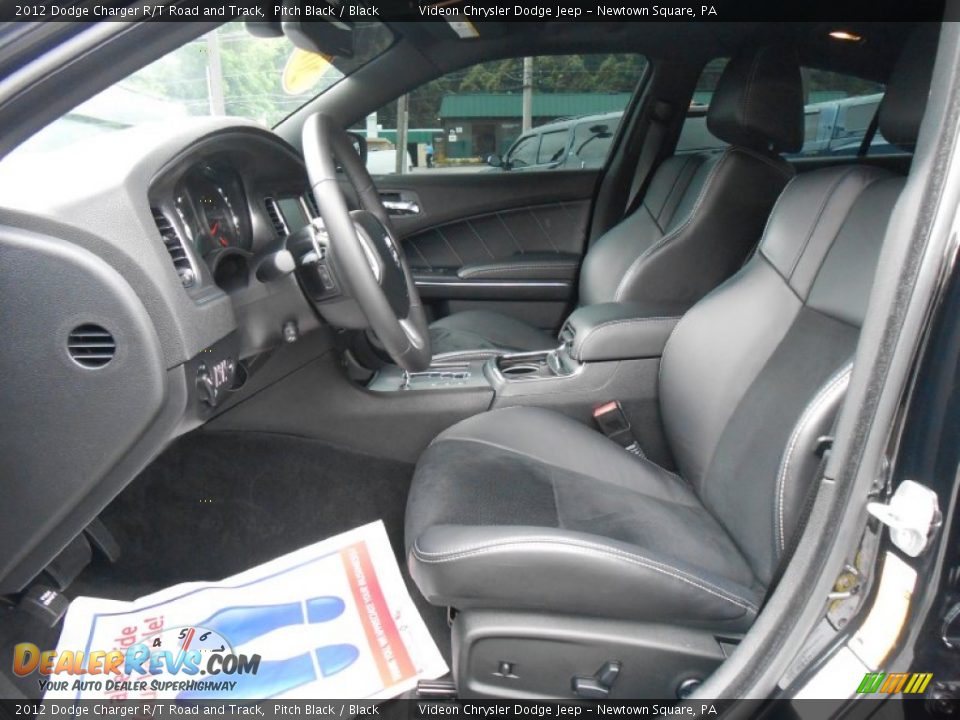 2012 Dodge Charger R/T Road and Track Pitch Black / Black Photo #10