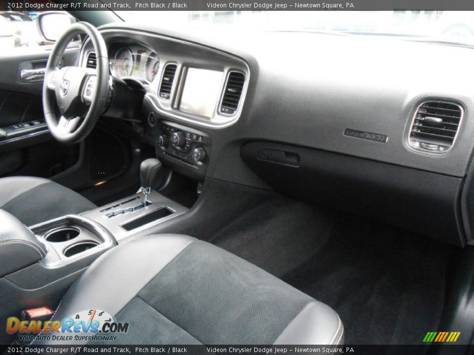 2012 Dodge Charger R/T Road and Track Pitch Black / Black Photo #12