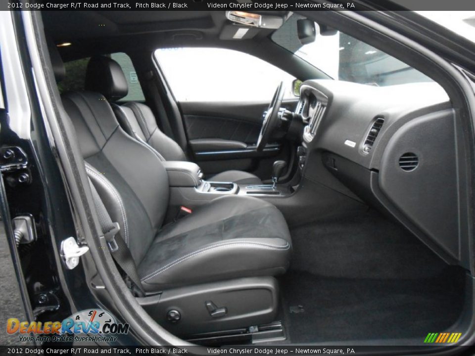 2012 Dodge Charger R/T Road and Track Pitch Black / Black Photo #13