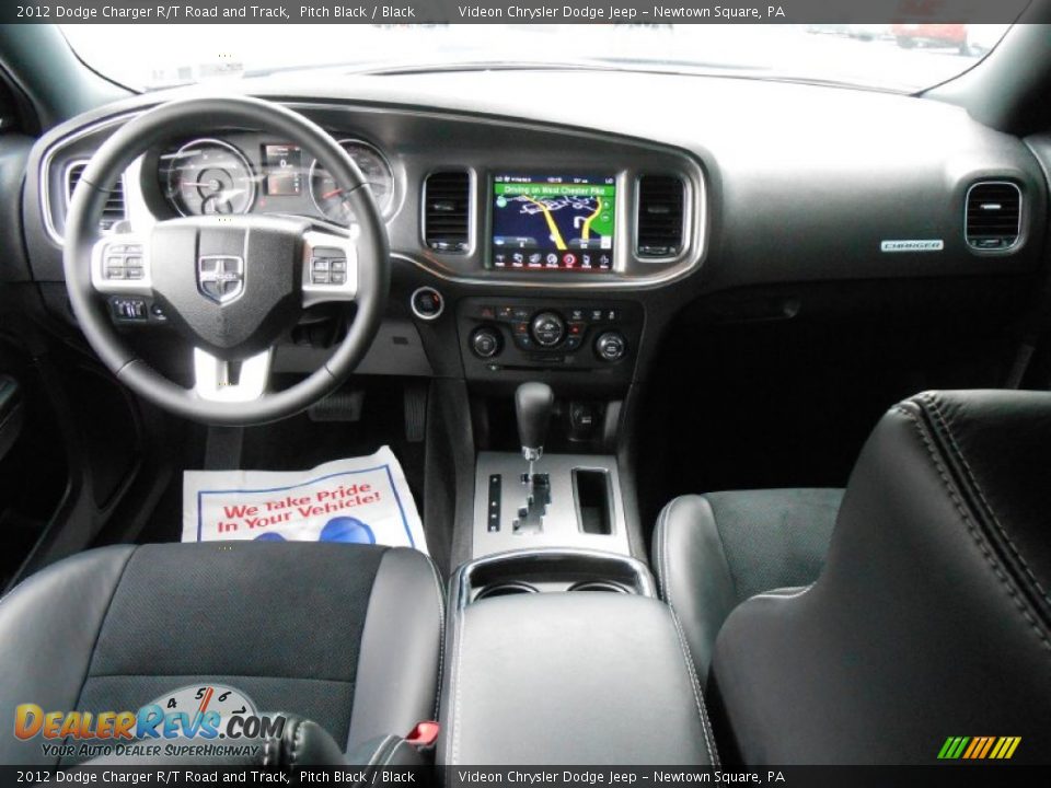 2012 Dodge Charger R/T Road and Track Pitch Black / Black Photo #18