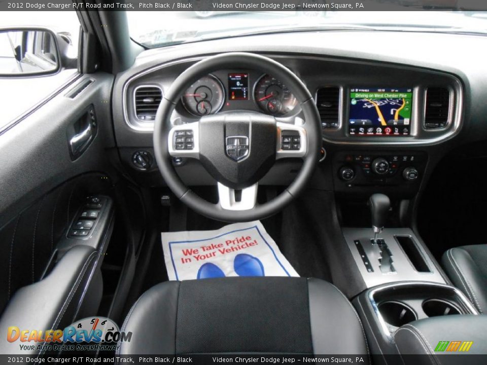 2012 Dodge Charger R/T Road and Track Pitch Black / Black Photo #19