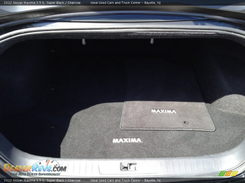 2012 Nissan Maxima 3.5 S Super Black / Charcoal Photo #29