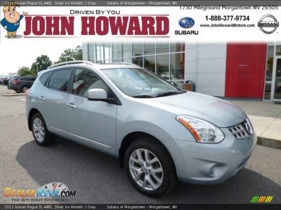 2011 Nissan Rogue SL AWD Silver Ice Metallic / Gray Photo #1