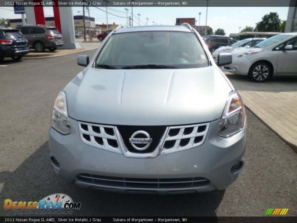 2011 Nissan Rogue SL AWD Silver Ice Metallic / Gray Photo #2