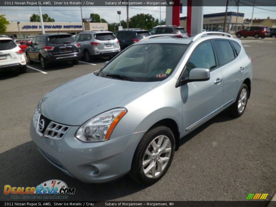2011 Nissan Rogue SL AWD Silver Ice Metallic / Gray Photo #3