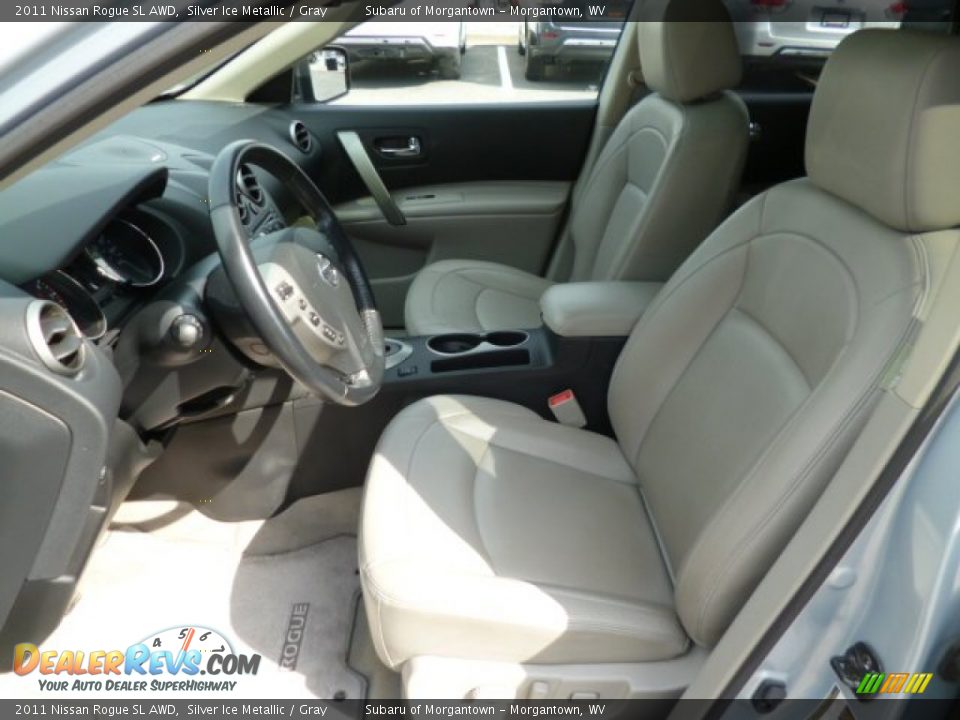2011 Nissan Rogue SL AWD Silver Ice Metallic / Gray Photo #7