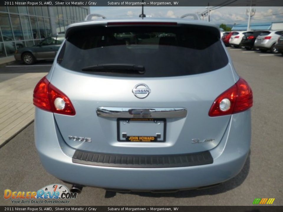 2011 Nissan Rogue SL AWD Silver Ice Metallic / Gray Photo #9