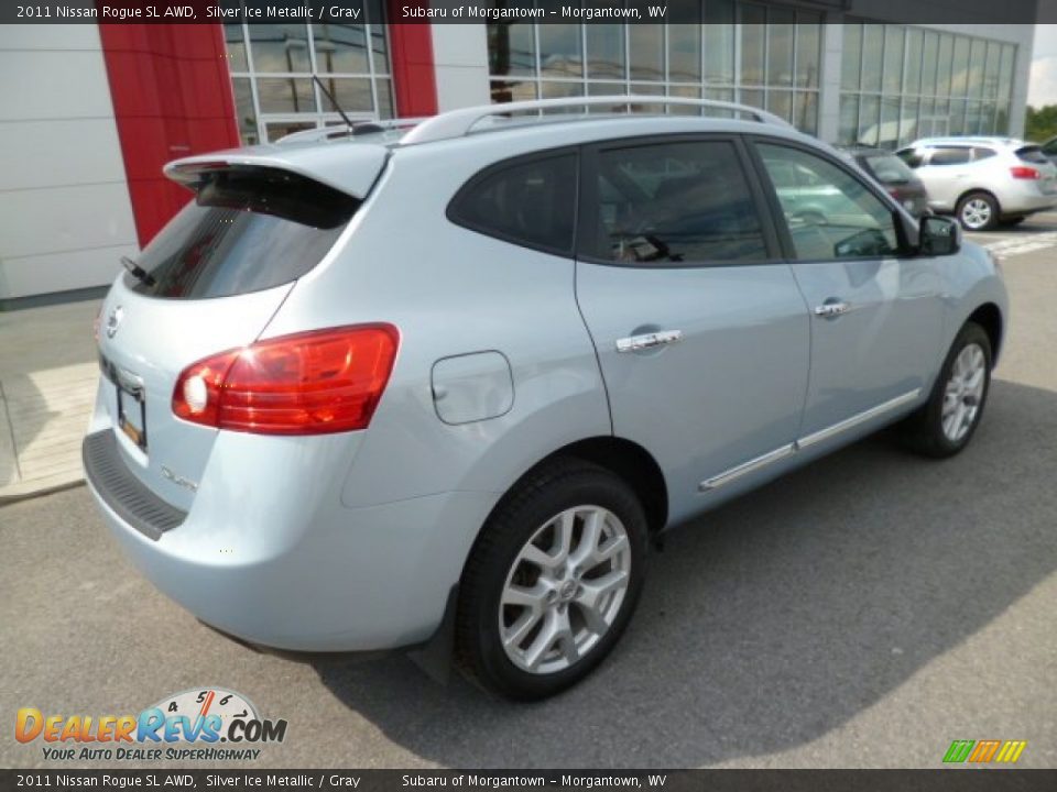 2011 Nissan Rogue SL AWD Silver Ice Metallic / Gray Photo #10