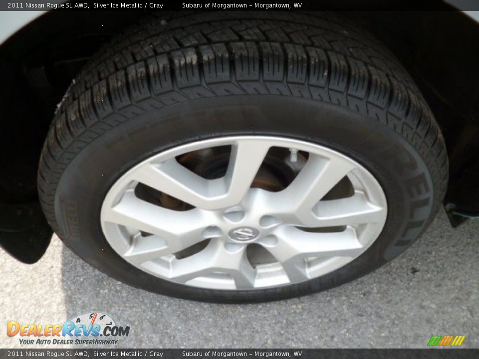 2011 Nissan Rogue SL AWD Silver Ice Metallic / Gray Photo #11