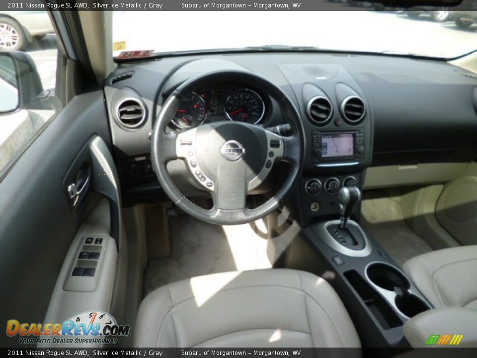 2011 Nissan Rogue SL AWD Silver Ice Metallic / Gray Photo #14