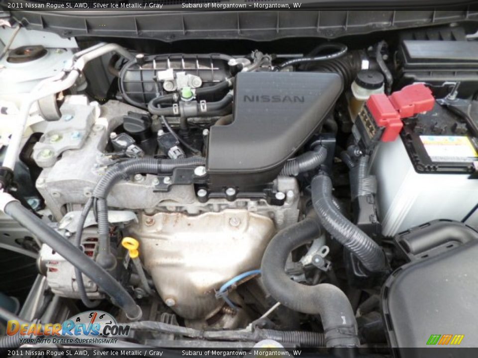 2011 Nissan Rogue SL AWD Silver Ice Metallic / Gray Photo #17