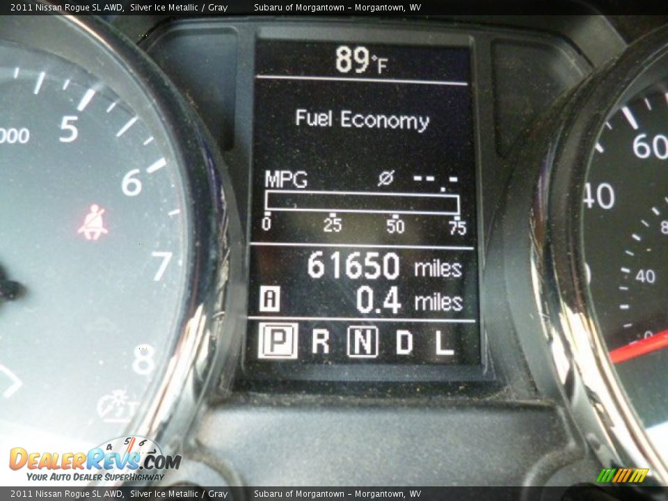 2011 Nissan Rogue SL AWD Silver Ice Metallic / Gray Photo #20