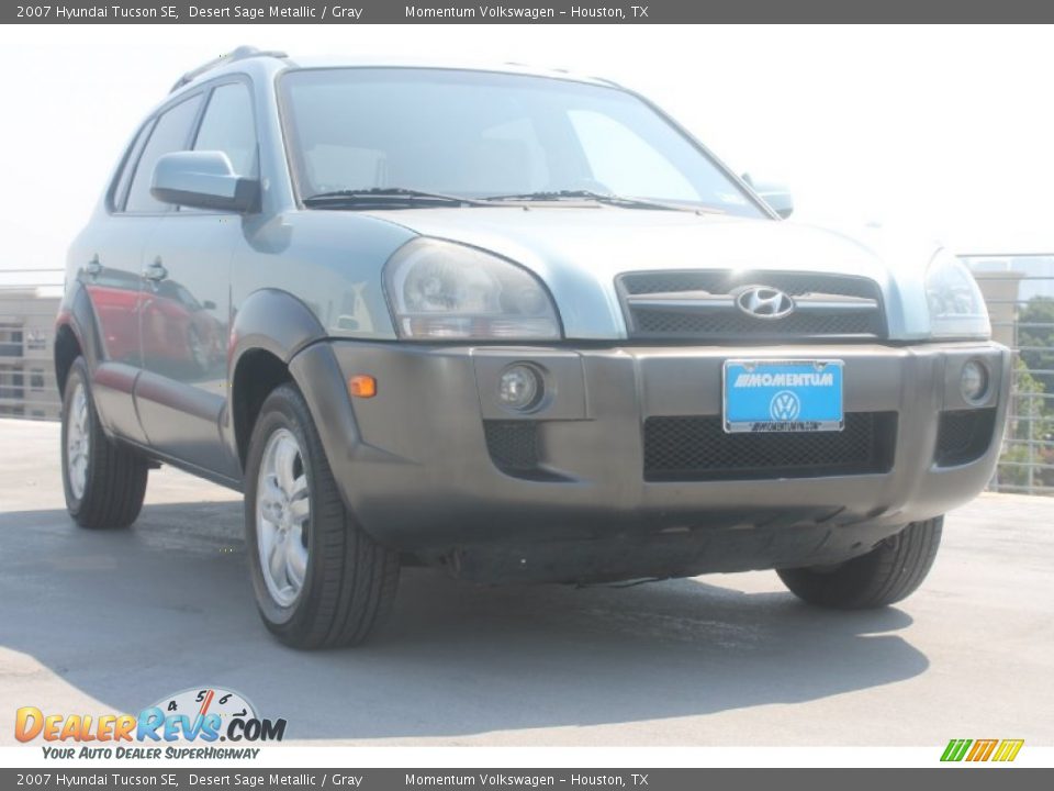 2007 Hyundai Tucson SE Desert Sage Metallic / Gray Photo #1