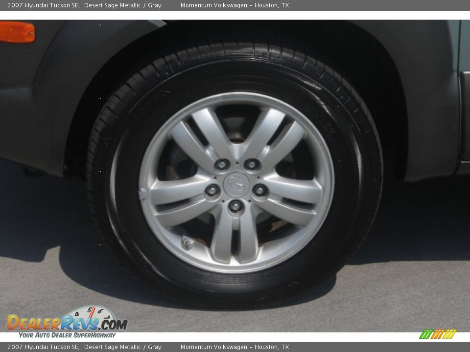 2007 Hyundai Tucson SE Desert Sage Metallic / Gray Photo #4