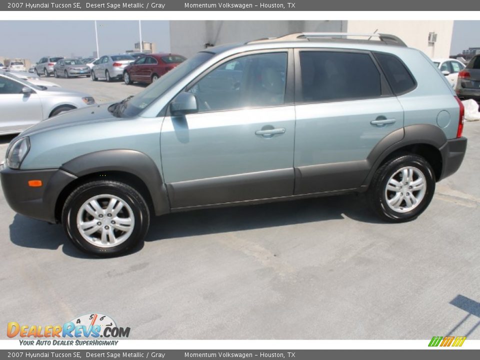 2007 Hyundai Tucson SE Desert Sage Metallic / Gray Photo #5