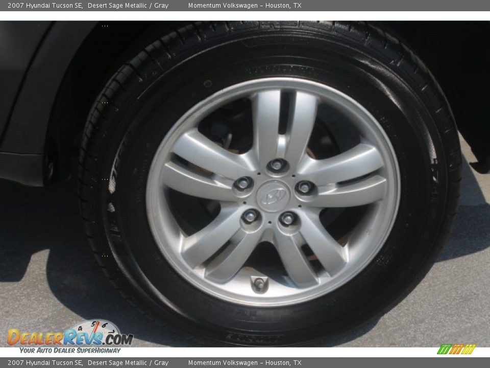 2007 Hyundai Tucson SE Desert Sage Metallic / Gray Photo #6