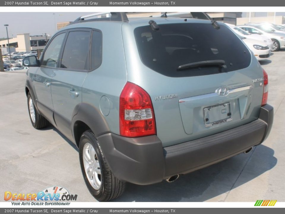 2007 Hyundai Tucson SE Desert Sage Metallic / Gray Photo #7