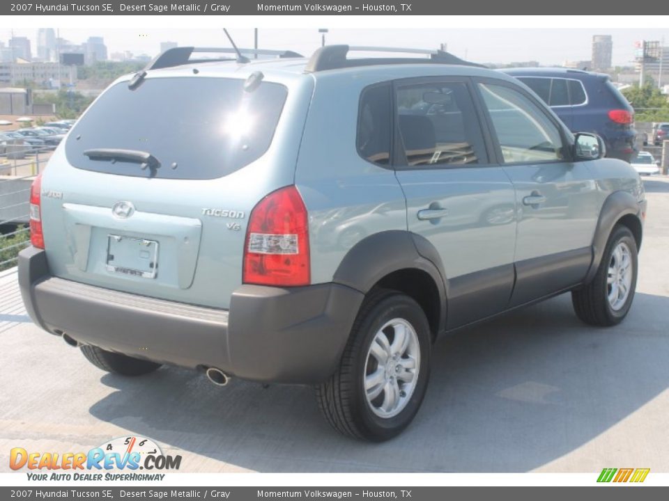 2007 Hyundai Tucson SE Desert Sage Metallic / Gray Photo #9