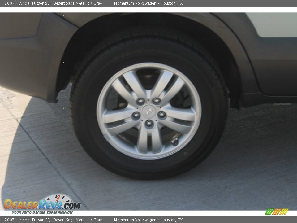 2007 Hyundai Tucson SE Desert Sage Metallic / Gray Photo #10