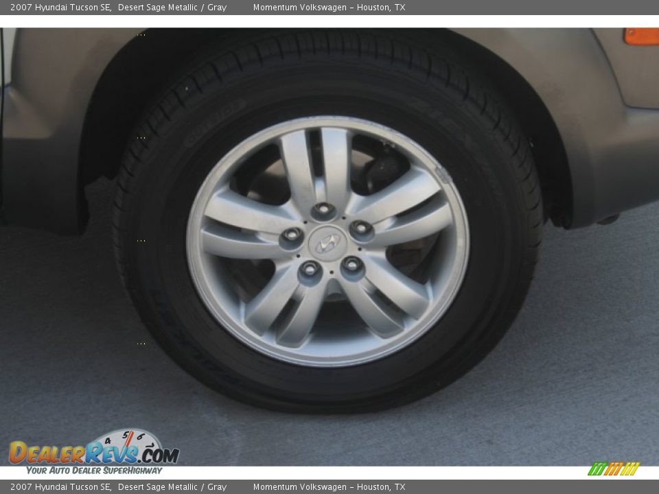 2007 Hyundai Tucson SE Desert Sage Metallic / Gray Photo #12