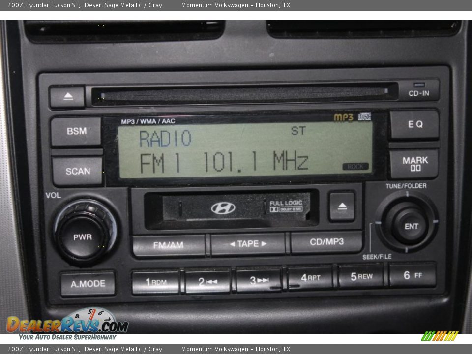 2007 Hyundai Tucson SE Desert Sage Metallic / Gray Photo #17