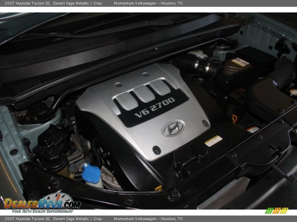 2007 Hyundai Tucson SE Desert Sage Metallic / Gray Photo #33