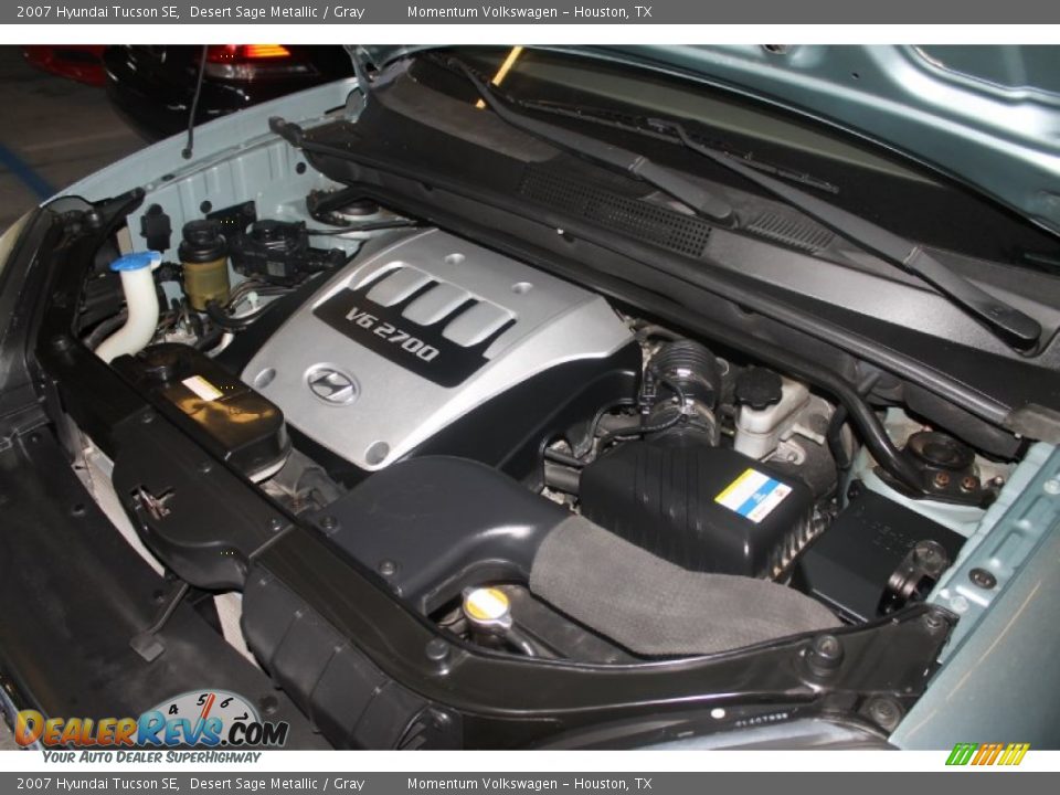 2007 Hyundai Tucson SE Desert Sage Metallic / Gray Photo #34