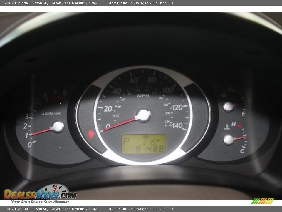 2007 Hyundai Tucson SE Desert Sage Metallic / Gray Photo #35