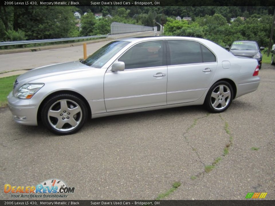 2006 Lexus LS 430 Mercury Metallic / Black Photo #2