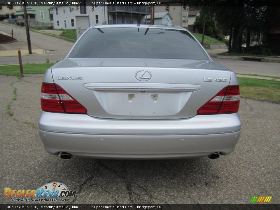 2006 Lexus LS 430 Mercury Metallic / Black Photo #6