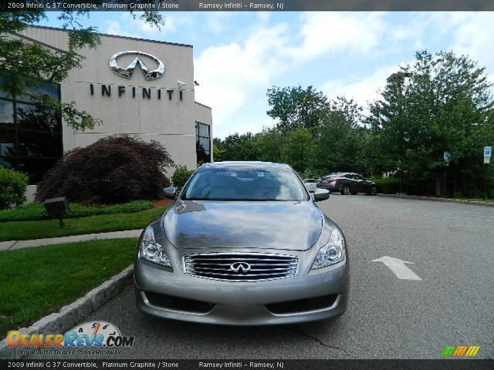 2009 Infiniti G 37 Convertible Platinum Graphite / Stone Photo #1