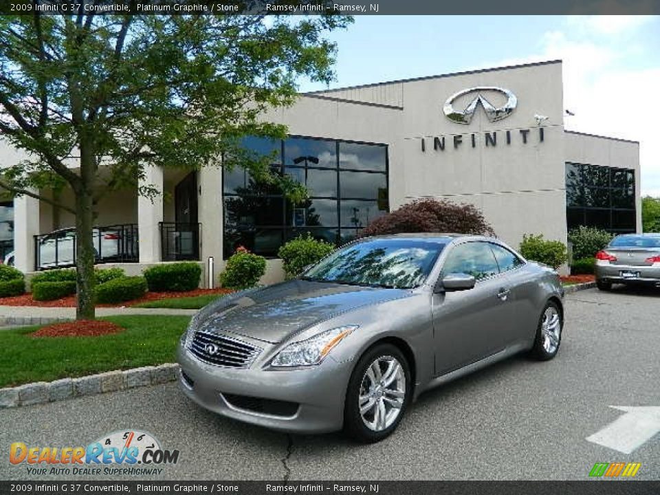 2009 Infiniti G 37 Convertible Platinum Graphite / Stone Photo #2